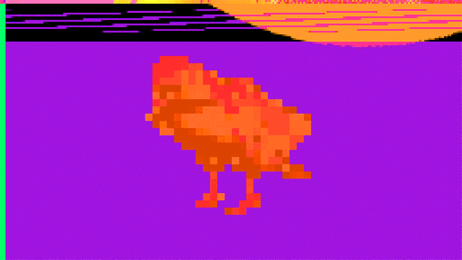 Animated GIF of a White-tailed Eagle